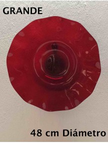 Plato  Pared GRANDE Rojo